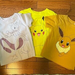 H&M Pokemon Character T-Shirts Set 2T